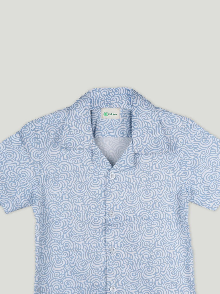 Boy Printed Half Sleeve Shirt | 100% Organic Cotton