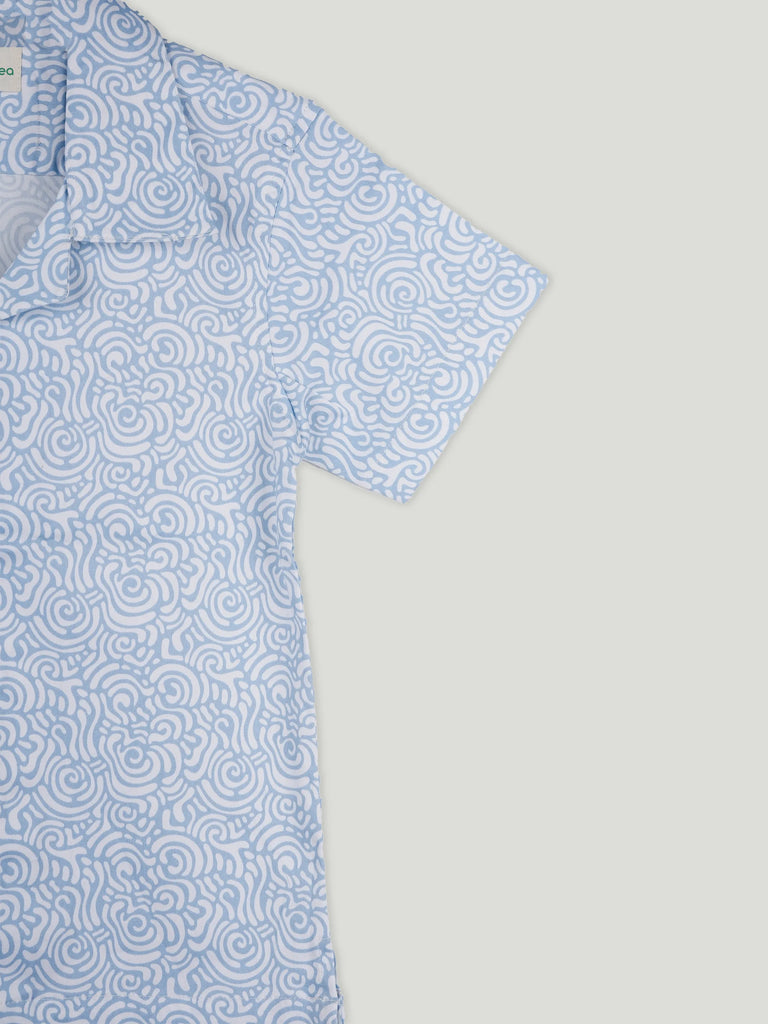 Boy Printed Half Sleeve Shirt | 100% Organic Cotton