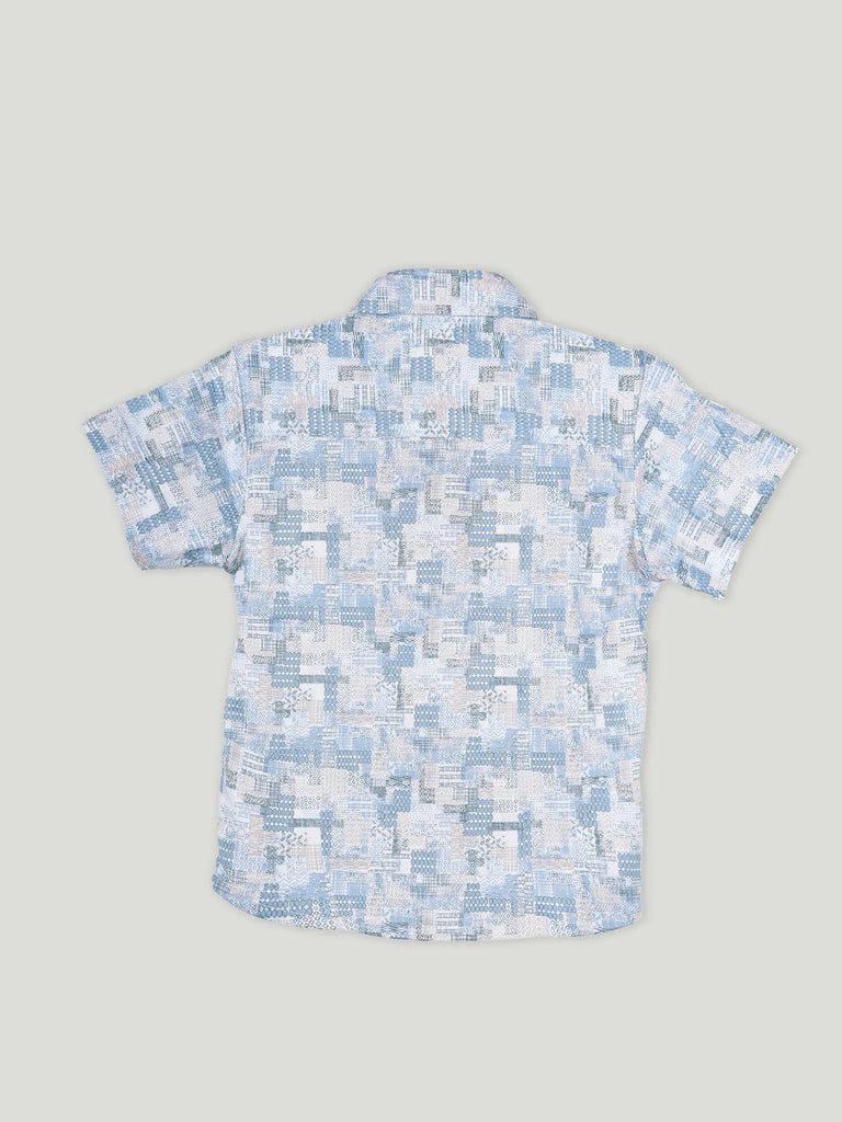 Baby Boy Printed Half Sleeve Shirt | 100% Organic Cotton