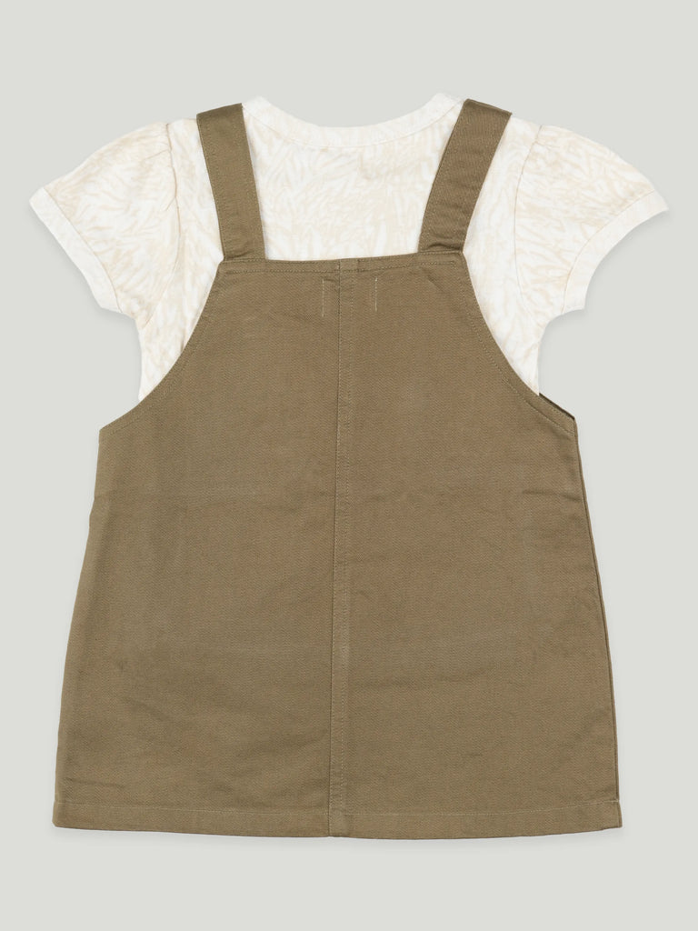 Baby Girl Dungaree Dress | Dungaree & T-shirt