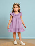 Light Organic Cotton Lavender Angel Frock | Elegant & Comfortable