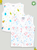 Extra Soft Muslin Cotton Jhabla Cloth for Baby | Space and Mickey Print | Print May Vary
