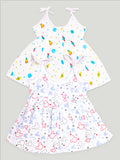 Extra Soft Muslin Fabric Baby Girls Frock | Space and Mickey Print Pack of 2
