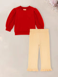 Girls Winter Co-ord | Organic Cotton Sweatshirt & Bottom