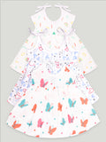 Extra Soft Muslin Fabric Baby Girls Frock | Pack of 3 | Rainbow, Mickey and Butterfly Print