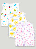Kidbea Extra Soft Muslin Cotton Jhabla Cloth for Baby | Space, Sun and Star Print | Print May Vary