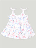 Extra Soft Muslin Fabric Baby Girls Frock | Mickey and Cute Chick Print Pack of 2