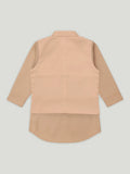 Boys Kurta Pajama with Designer Nehru Jacket | Ethnic Wear Set for Festivals & Weddings | Coffee