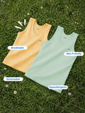 Bamboo Vest for Kids Pack of 2 (Peach & Mint Green) – Soft, Breathable & innerwear