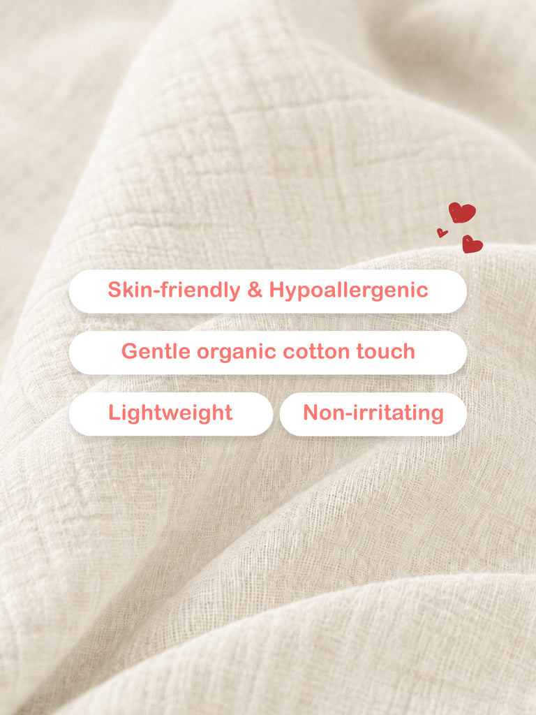 Light Organic cotton Off White Angel Frock | Elegant & Comfortable