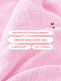 Light Organic cotton Charming Pink Girls Frock | Pink
