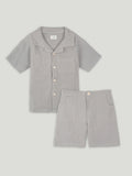 Light Organic cotton Shirt & Pant Grey Co-ord Set