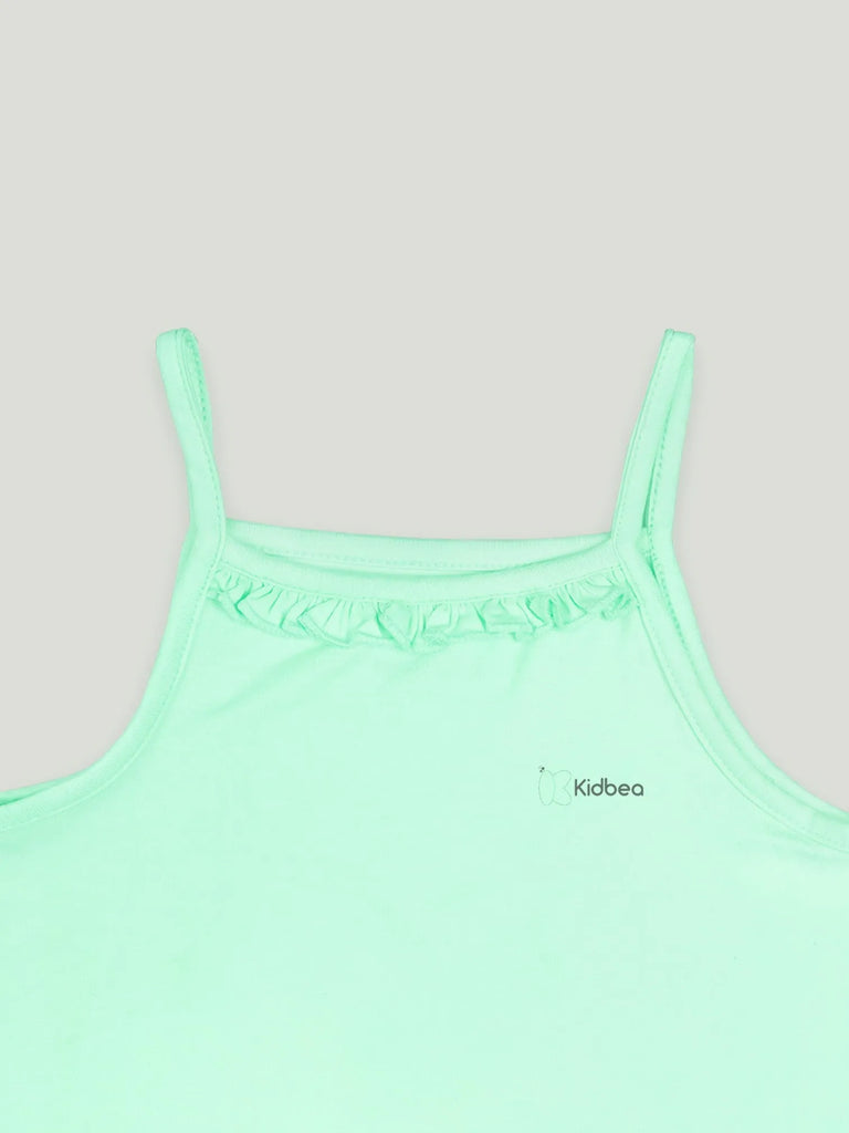 Mint Green Bamboo Camisole for Girls – Soft, Lightweight & Breathable