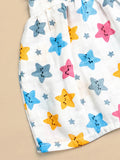 Premium Extra Soft Muslin Baby Girls Frock | Cute Star Print