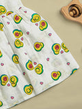 Premium Extra Soft Muslin Baby Girls Frock | Cute Avocado Print