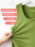 Olive Green Bamboo Vest for Boys – Soft Lightweight & Breathable