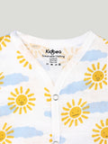 Kidbea Extra Soft Muslin Cotton Jhabla Cloth for Baby | Space, Sun and Star Print | Print May Vary