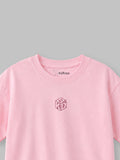 Organic Cotton Pink Solid Round Neck Half Sleeve T-Shirt | Unisex