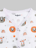 Kidbea Extra Soft Muslin Cotton Jhabla Cloth for Baby | Space, Sun, Tiger and Mickey Print | Print May Vary
