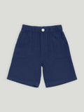 Light Organic Cotton Shirt & Pant Navy Blue Co-ord Set