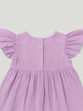 Light Organic Cotton Lavender Angel Frock | Elegant & Comfortable