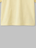 Organic Cotton Cream Crocodile Print Oversized Round Neck Half Sleeve T-Shirt | Unisex