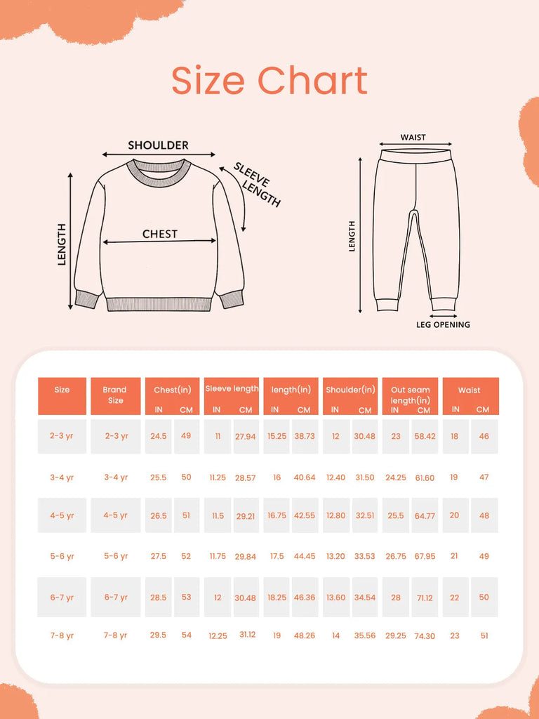 Girls Winter Co-ord | Organic Cotton Sweatshirt & Bottom