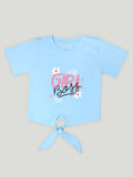 Kidbea  100 % Bamboo & Cotton fabric Girls t-shirt combo | Pack of 5| Girl Boss, My doll, Good vibes , Los Angeles & Giraffe