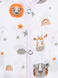 Extra Soft Muslin Cotton Jhabla Cloth for Baby | Butterfly and Tiger Print | Print May Vary