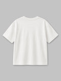 Organic Cotton White Round Neck Octopus Print Half Sleeve T-Shirt for Kids | Unisex