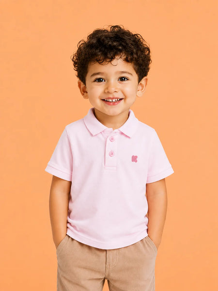 BambooTEC™ Boys Pink Polo T-Shirt – Kidbea