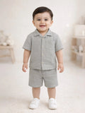 Light Organic Cotton Co-Ord Set Pack of 3 | Stylish & Comfortable Wear for Kids (White, Rust & Grey)