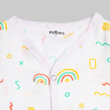 Muslin Cotton Pack of 2 Jhabla | Rainbow & Cute chick | Assorted | Print May Vary