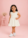 Light Organic cotton Off White Angel Frock | Elegant & Comfortable