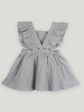 Baby Girl Ruffle Sleeve Detail Frock | 100% Organic Cotton