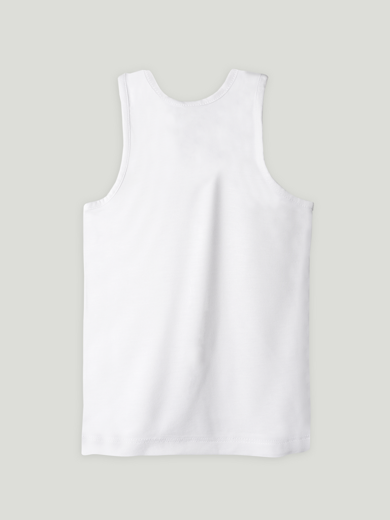 White Bamboo Vest for Boys – Soft Lightweight & Breathable