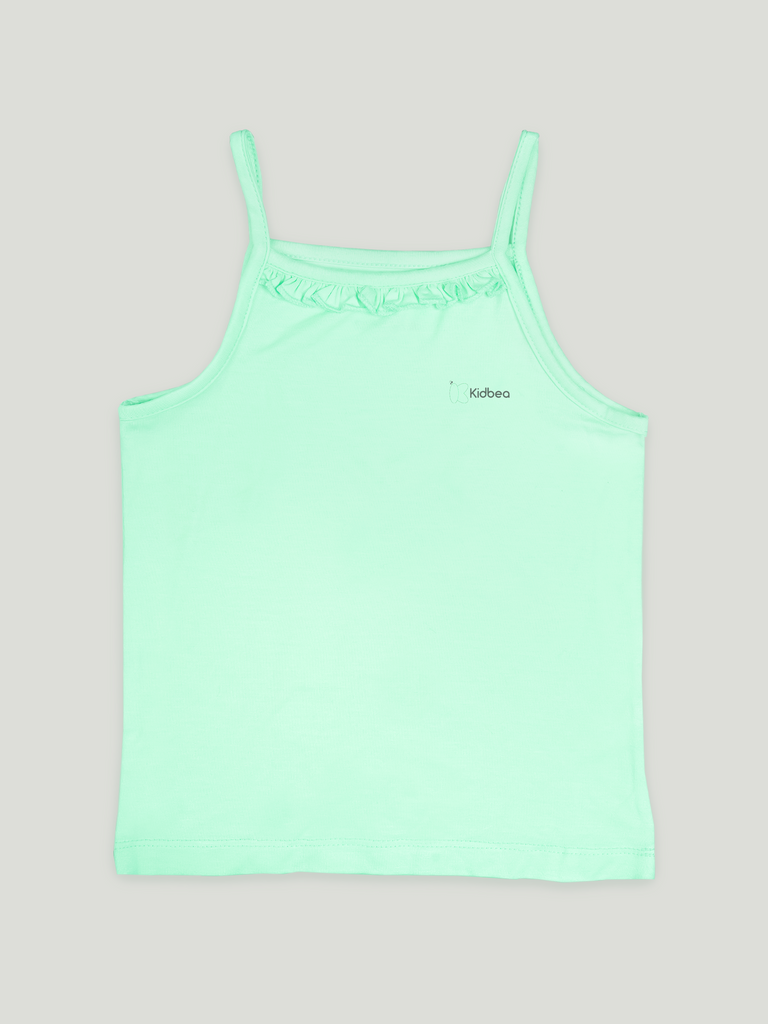 Mint Green Bamboo Camisole for Girls – Soft, Lightweight & Breathable