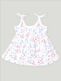 Extra Soft Muslin Fabric Baby Girls Frock | Pack of 6 | Mickey, Tiger, Space, Rainbow, Butterfly and Cute Chick Print