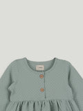 Baby Girl Full Sleeves Puff Sleeve Frock | 100% Organic Cotton