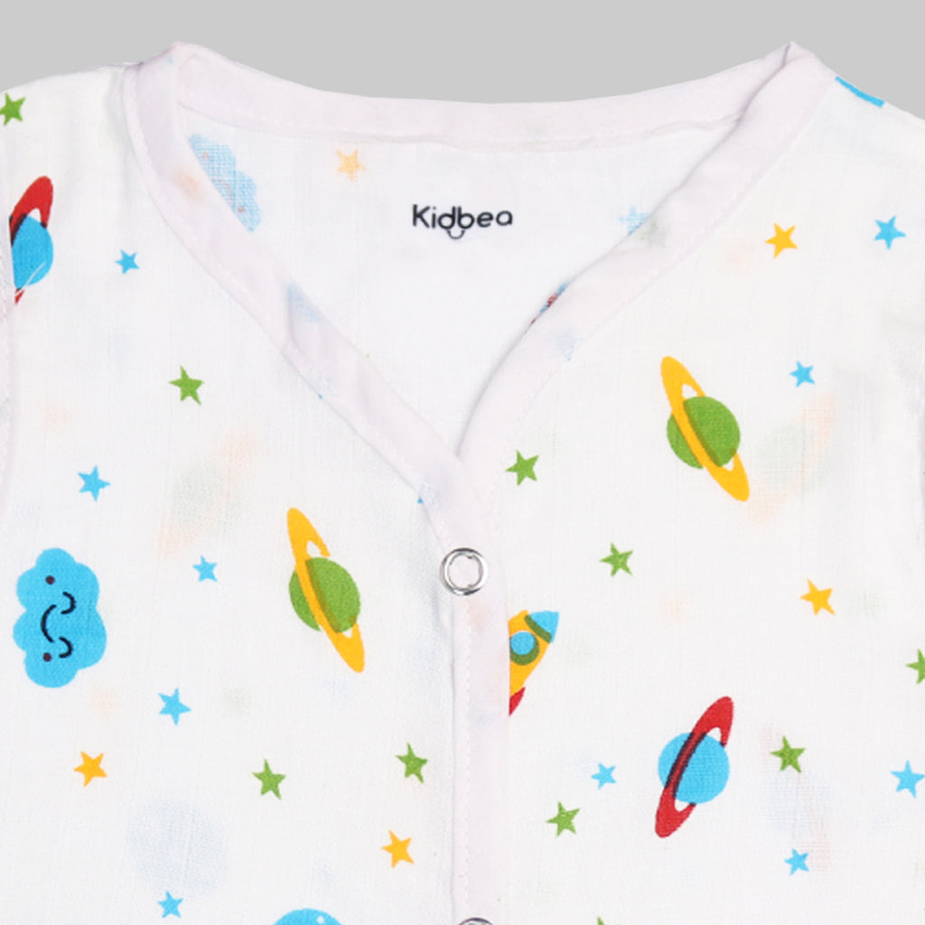 Muslin Cotton Jhablas | Space & Cute Chick | Assorted | Print May Vary