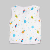 Muslin Cotton Jhablas Pack of 2 | Tiger & Cute Chick | Assorted | Tiger & Space Print | Assorted | Print May Vary