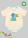 Kidbea Bamboo Soft Fabric Onesie For Baby Boy | Sand Dino