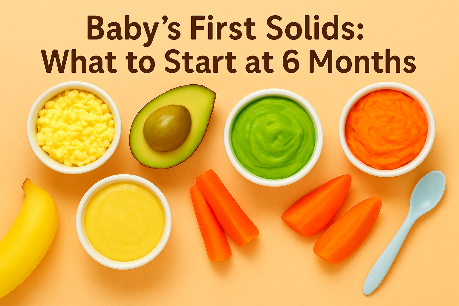 Top 5 First Solid Foods to Start at 6 Months