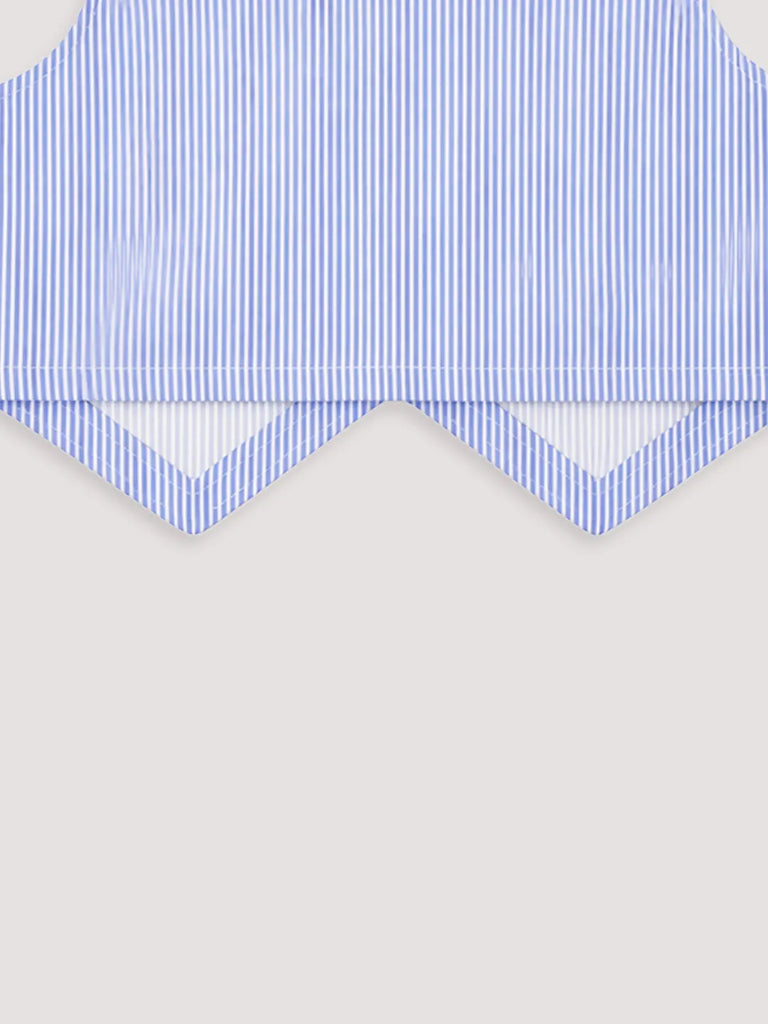 Girls Blue Striped Co-Ord Set | 100% Organic Cotton
