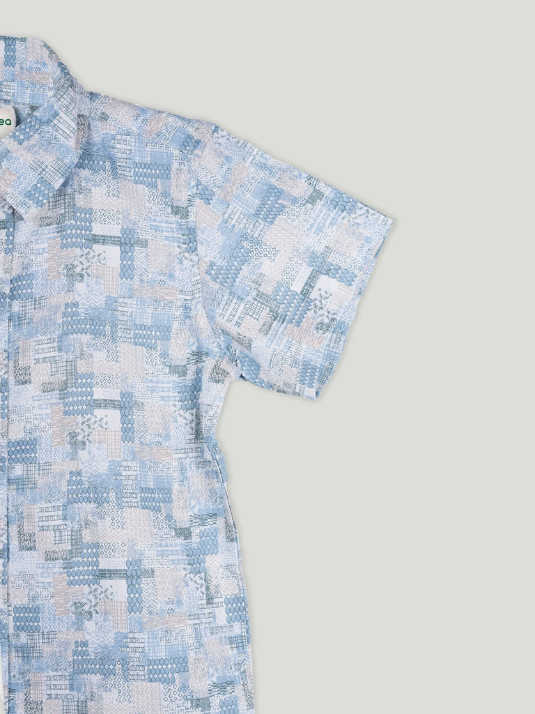 Baby Boy Printed Half Sleeve Shirt | 100% Organic Cotton