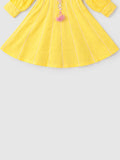 Girls Yellow Ethnic Kurta Salwar Set with Dupatta | Festive