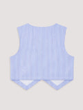 Girls Blue Striped Co-Ord Set | 100% Organic Cotton
