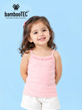 BambooTEC™ Bamboo Girls Camisole – Pink Sleeveless Ruffle Camisole