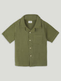 Light  Organic cotton  Shirt & Pant Dark Green Co-ord Set