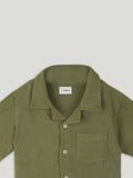 Light  Organic cotton  Shirt & Pant Dark Green Co-ord Set